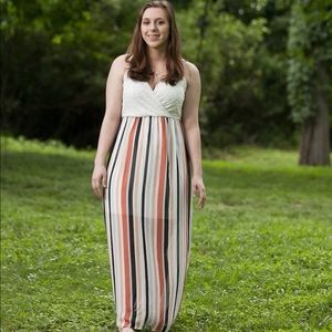 Rue 21 plus size striped maxi dress